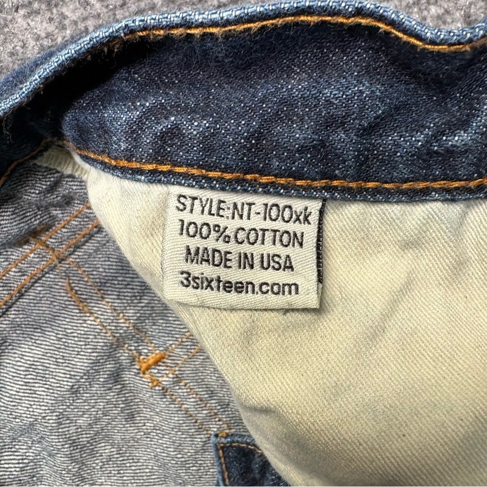 3sixteen Selvedge Jeans Mens 31 (Fits 29x27) Narrow Taper NT-100xk Short King - Picture 6 of 13